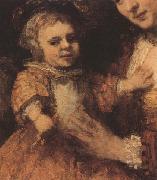 REMBRANDT Harmenszoon van Rijn Family Group (mk33_ oil on canvas